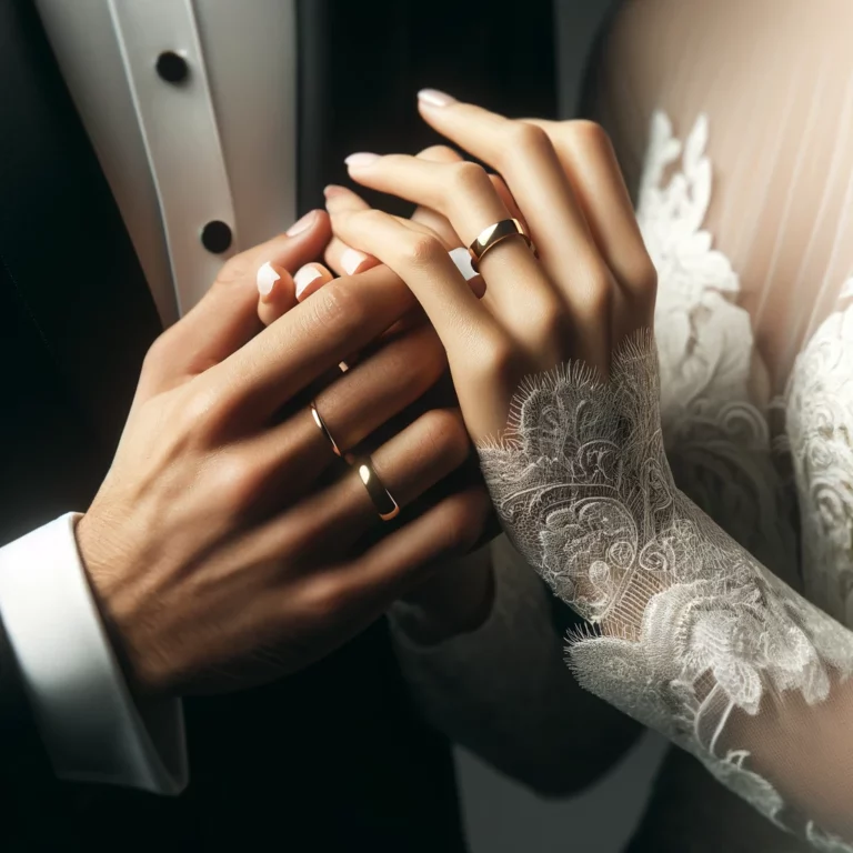 Alliance en argent, bagues de mariage.