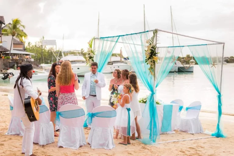 cérémonie de mariage à l'île Maurice