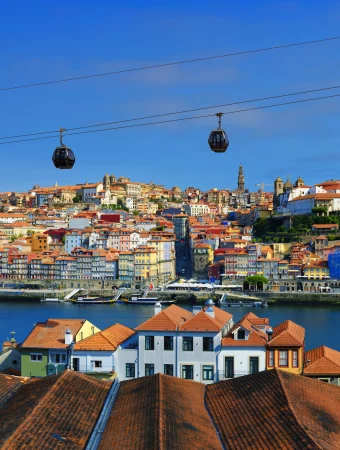vue aérienne du pont de porto, portugal